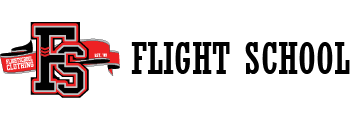 Flight School Clothing Logo or Flight School Clothing DTF Printing Durham Region.